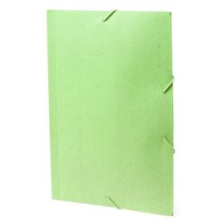 Teczka na dokumenty ok. A4 ze słomy pszenicznej z nadrukiem Twojego logo, materiał: pp, słoma pszeniczna, kolor: zielony