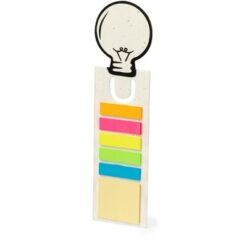 Zestaw do notatek, karteczki samoprzylepne, zakładka do książki, papier z nasionami z nadrukiem Twojego logo, materiał: papier, kolor: biały