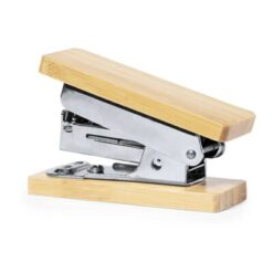 Zszywacz, bambusowe elementy z nadrukiem Twojego logo, materiał: bambus, kolor: drewno