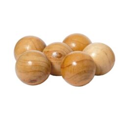 Drewniana gra zręcznościowa, kule do gry w Boule z nadrukiem Twojego logo, materiał: drewno, bawełna, kolor: neutralny