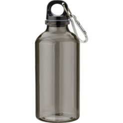Butelka sportowa 400 ml z RPET z nadrukiem Twojego logo, materiał: metal, rpet, kolor: czarny