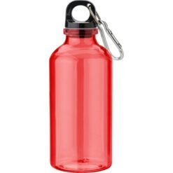 Butelka sportowa 400 ml z RPET z nadrukiem Twojego logo, materiał: metal, rpet, kolor: czerwony