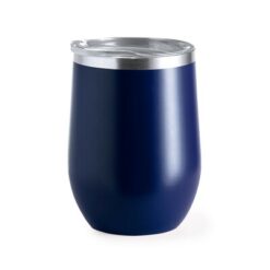 Kubek termiczny 350 ml z nadrukiem Twojego logo, materiał: stal nierdzewna, stal, kolor: granatowy