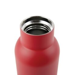Butelka termiczna 580 ml VINGA Ciro z nadrukiem Twojego logo, materiał: drewno, stal nierdzewna, stal, kolor: czerwony