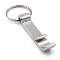 Brelok do kluczy, otwieracz do butelek | Macie z nadrukiem Twojego logo, materiał: aluminium, kolor: srebrny