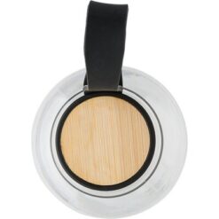 Butelka sportowa 500 ml RPET z nadrukiem Twojego logo, materiał: bambus, pp, silikon, kolor: neutralny