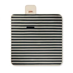 Koc piknikowy VINGA Alba z nadrukiem Twojego logo, materiał: rpet, kolor: czarny