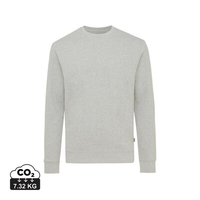 Bluza z niebarwionej bawełny z recyklingu Iqoniq Denali z nadrukiem Twojego logo, materiał: bawełna, kolor: szary Bluza z niebarwionej bawełny z recyklingu Iqoniq Denali z nadrukiem Twojego logo, materiał: bawełna, kolor: szary