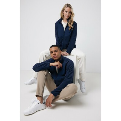 Kurtka z mikropolaru Iqoniq Talung, poliester z recyklingu z nadrukiem Twojego logo, materiał: poliester, kolor: niebieski Kurtka z mikropolaru Iqoniq Talung, poliester z recyklingu z nadrukiem Twojego logo, materiał: poliester, kolor: niebieski