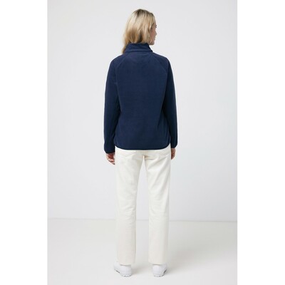 Kurtka z mikropolaru Iqoniq Talung, poliester z recyklingu z nadrukiem Twojego logo, materiał: poliester, kolor: niebieski Kurtka z mikropolaru Iqoniq Talung, poliester z recyklingu z nadrukiem Twojego logo, materiał: poliester, kolor: niebieski