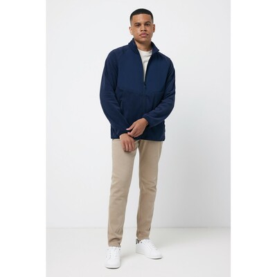 Kurtka z mikropolaru Iqoniq Talung, poliester z recyklingu z nadrukiem Twojego logo, materiał: poliester, kolor: niebieski Kurtka z mikropolaru Iqoniq Talung, poliester z recyklingu z nadrukiem Twojego logo, materiał: poliester, kolor: niebieski