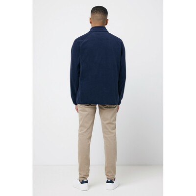 Kurtka z mikropolaru Iqoniq Talung, poliester z recyklingu z nadrukiem Twojego logo, materiał: poliester, kolor: niebieski Kurtka z mikropolaru Iqoniq Talung, poliester z recyklingu z nadrukiem Twojego logo, materiał: poliester, kolor: niebieski