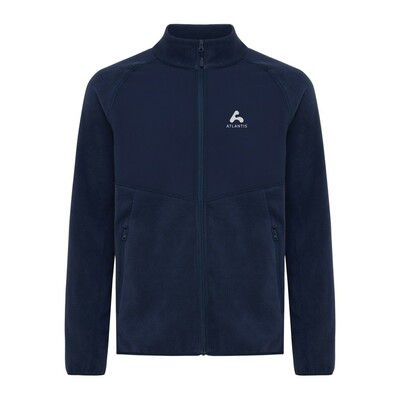 Kurtka z mikropolaru Iqoniq Talung, poliester z recyklingu z nadrukiem Twojego logo, materiał: poliester, kolor: niebieski Kurtka z mikropolaru Iqoniq Talung, poliester z recyklingu z nadrukiem Twojego logo, materiał: poliester, kolor: niebieski