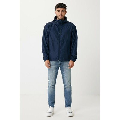 Lekka kurtka Iqoniq Logan, poliester z recyklingu z nadrukiem Twojego logo, materiał: poliester, kolor: niebieski Lekka kurtka Iqoniq Logan, poliester z recyklingu z nadrukiem Twojego logo, materiał: poliester, kolor: niebieski