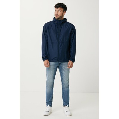 Lekka kurtka Iqoniq Logan, poliester z recyklingu z nadrukiem Twojego logo, materiał: poliester, kolor: niebieski Lekka kurtka Iqoniq Logan, poliester z recyklingu z nadrukiem Twojego logo, materiał: poliester, kolor: niebieski