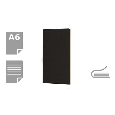 Zeszyt MOLESKINE Cahier Journal ok. A6 z nadrukiem Twojego logo, materiał: karton, kolor: czarny Zeszyt MOLESKINE Cahier Journal ok. A6 z nadrukiem Twojego logo, materiał: karton, kolor: czarny