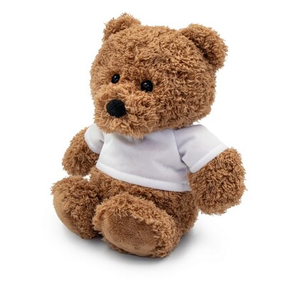 Pluszowy miś | Cuddlence z nadrukiem Twojego logo, materiał: poliester, kolor: brązowy Pluszowy miś | Cuddlence z nadrukiem Twojego logo, materiał: poliester, kolor: brązowy