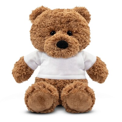 Pluszowy miś | Cuddlence z nadrukiem Twojego logo, materiał: poliester, kolor: brązowy Pluszowy miś | Cuddlence z nadrukiem Twojego logo, materiał: poliester, kolor: brązowy