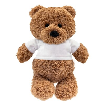 Pluszowy miś | Cuddlence z nadrukiem Twojego logo, materiał: poliester, kolor: brązowy Pluszowy miś | Cuddlence z nadrukiem Twojego logo, materiał: poliester, kolor: brązowy