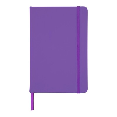 Notatnik ok. A5 | Eugene z nadrukiem Twojego logo, materiał: karton, pu, papier, kolor: fioletowy Notatnik ok. A5 | Eugene z nadrukiem Twojego logo, materiał: karton, pu, papier, kolor: fioletowy