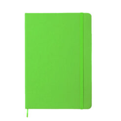 Notatnik A5 z nadrukiem Twojego logo, materiał: pu, kolor: jasnozielony