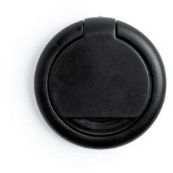 Wielofunkcyjny uchwyt do telefonu, stojak na telefon z nadrukiem Twojego logo, materiał: plastik, kolor: czarny