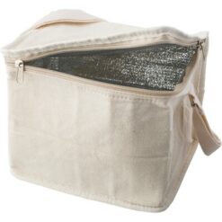 Torba termoizolacyjna z bawełny i juty z nadrukiem Twojego logo, materiał: metal, plastik, aluminium, bawełna, pianka, kolor: khaki