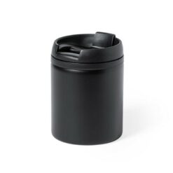 Kubek termiczny 160 ml z nadrukiem Twojego logo, materiał: stal nierdzewna, stal, kolor: czarny