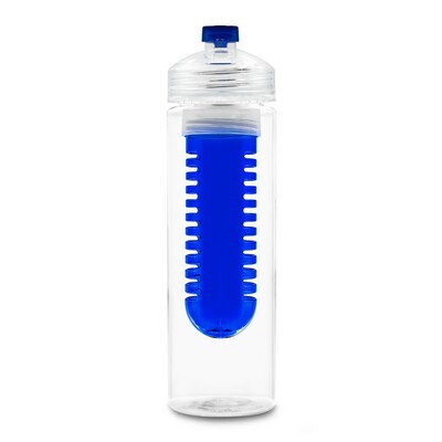 Butelka sportowa 650 ml | Carter z nadrukiem Twojego logo, materiał: ps, tritan, kolor: granatowy Butelka sportowa 650 ml | Carter z nadrukiem Twojego logo, materiał: ps, tritan, kolor: granatowy
