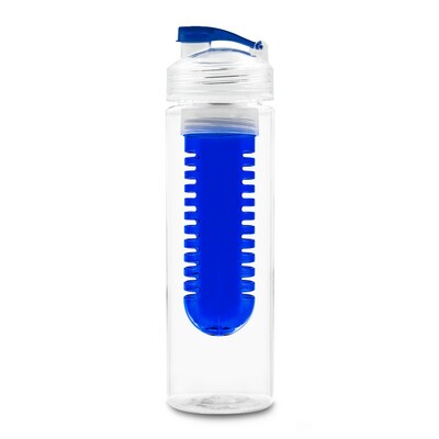 Butelka sportowa 650 ml | Carter z nadrukiem Twojego logo, materiał: ps, tritan, kolor: granatowy Butelka sportowa 650 ml | Carter z nadrukiem Twojego logo, materiał: ps, tritan, kolor: granatowy