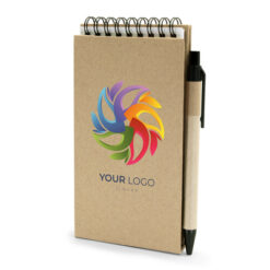 Zestaw do notatek, notatnik, karteczki samoprzylepne, długopis | Madelyn z nadrukiem Twojego logo, materiał: karton, papier, pet, kolor: neutralny