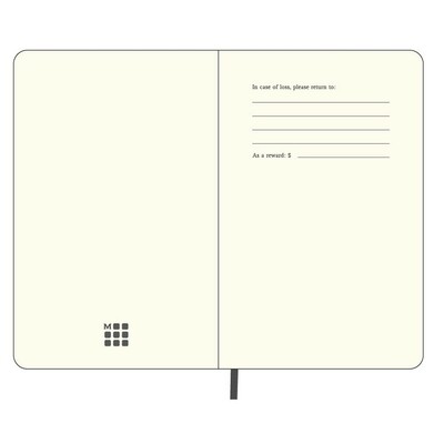MOLESKINE Notatnik ok. A6 z nadrukiem Twojego logo, materiał: pu, papier, kolor: czarny MOLESKINE Notatnik ok. A6 z nadrukiem Twojego logo, materiał: pu, papier, kolor: czarny