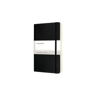 MOLESKINE Notatnik ok. A5 z nadrukiem Twojego logo, materiał: pu, papier, kolor: czarny MOLESKINE Notatnik ok. A5 z nadrukiem Twojego logo, materiał: pu, papier, kolor: czarny