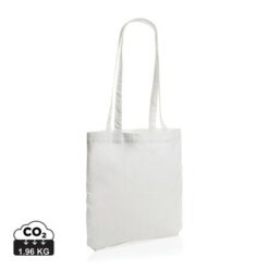Torba z bawełny z recyklingu AWARE™ z nadrukiem Twojego logo, materiał: bawełna, kolor: biały