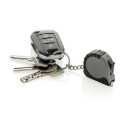 Brelok do kluczy, miara 1 m z nadrukiem Twojego logo, materiał: tpr, kolor: szary