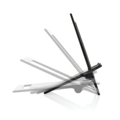 Stojak na telefon SnapStand, RABS z nadrukiem Twojego logo, kolor: czarny