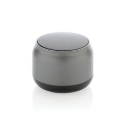 Głośnik bezprzewodowy 3W BeatBuddy z nadrukiem Twojego logo, kolor: szary