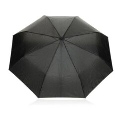 Parasol 21" Yara AWARE™ RPET z nadrukiem Twojego logo, materiał: włókno szklane, rpet, kolor: czarny