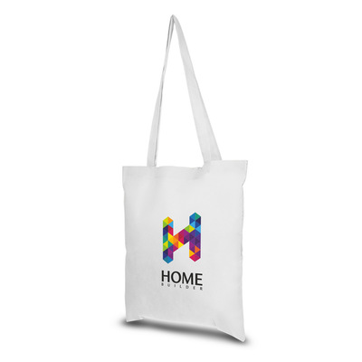 Torba na zakupy | Santrell z nadrukiem Twojego logo, materiał: non-woven, kolor: biały Torba na zakupy | Santrell z nadrukiem Twojego logo, materiał: non-woven, kolor: biały