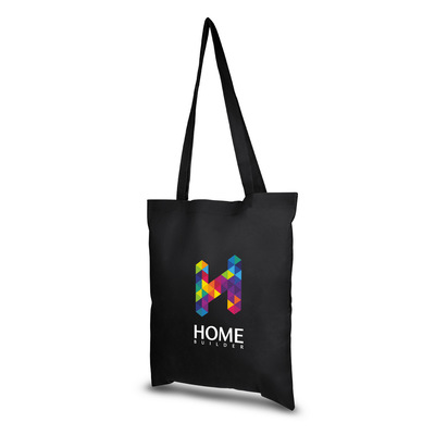 Torba na zakupy | Santrell z nadrukiem Twojego logo, materiał: non-woven, kolor: czarny Torba na zakupy | Santrell z nadrukiem Twojego logo, materiał: non-woven, kolor: czarny
