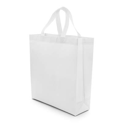 Torba na zakupy | Darragh z nadrukiem Twojego logo, materiał: non-woven, kolor: biały Torba na zakupy | Darragh z nadrukiem Twojego logo, materiał: non-woven, kolor: biały