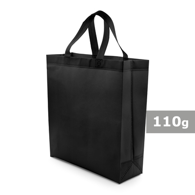 Torba na zakupy | Darragh z nadrukiem Twojego logo, materiał: non-woven, kolor: czarny Torba na zakupy | Darragh z nadrukiem Twojego logo, materiał: non-woven, kolor: czarny