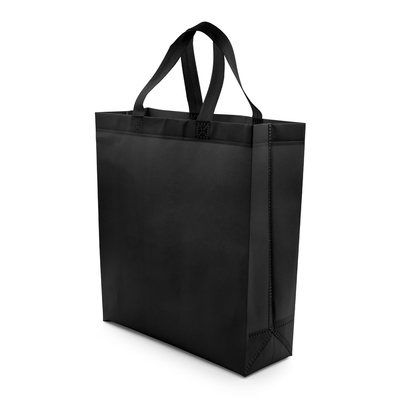 Torba na zakupy | Darragh z nadrukiem Twojego logo, materiał: non-woven, kolor: czarny Torba na zakupy | Darragh z nadrukiem Twojego logo, materiał: non-woven, kolor: czarny