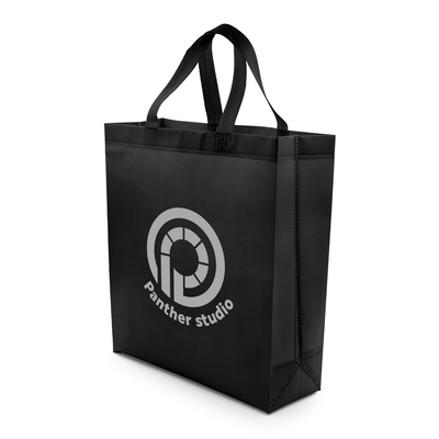Torba na zakupy | Darragh z nadrukiem Twojego logo, materiał: non-woven, kolor: czarny Torba na zakupy | Darragh z nadrukiem Twojego logo, materiał: non-woven, kolor: czarny