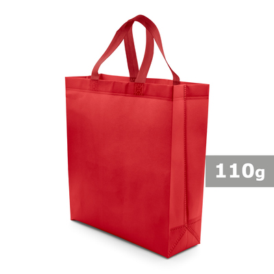 Torba na zakupy | Darragh z nadrukiem Twojego logo, materiał: non-woven, kolor: czerwony Torba na zakupy | Darragh z nadrukiem Twojego logo, materiał: non-woven, kolor: czerwony