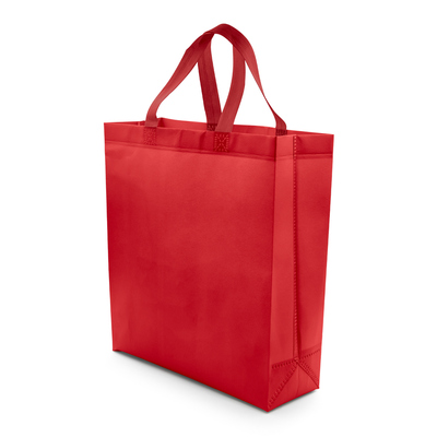 Torba na zakupy | Darragh z nadrukiem Twojego logo, materiał: non-woven, kolor: czerwony Torba na zakupy | Darragh z nadrukiem Twojego logo, materiał: non-woven, kolor: czerwony