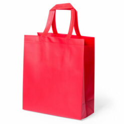 Torba na zakupy z nadrukiem Twojego logo, materiał: non-woven, kolor: czerwony