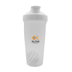 Butelka sportowa 750 ml, shaker | Urelles z nadrukiem Twojego logo, materiał: metal, pp, pe, kolor: biały