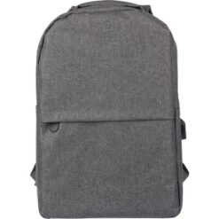 Plecak na laptopa 15" RPET z nadrukiem Twojego logo, materiał: metal, pp, poliester, kolor: szary