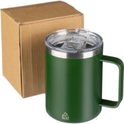 Kubek podróżny 300 ml z nadrukiem Twojego logo, materiał: stal nierdzewna, stal, kolor: zielony